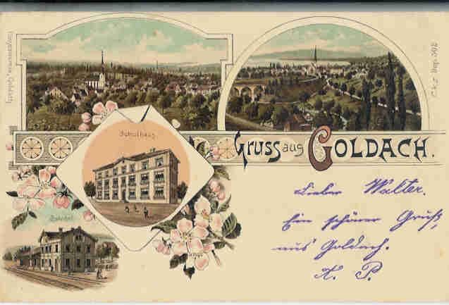Goldach SG 4 Bildkarte Nr.502 , 1899 (Gebraucht) in Solothurn für CHF ...