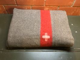 Schweizer Armee Wolldecke Militärdecke Militär 2. Weltkrieg