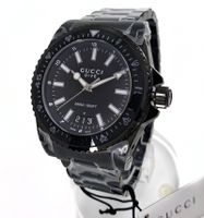 Neue Original GUCCI Herrenuhr YA136205 Dive, Black 45mm