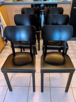6 chaises bistrot noires en bois "Cinderella" Pfister