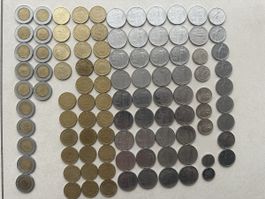 Lira Münzen LOT: 500-200-100-50