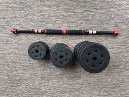Hantel Set, Gewichte verstellbar, ideales Wintertraining!