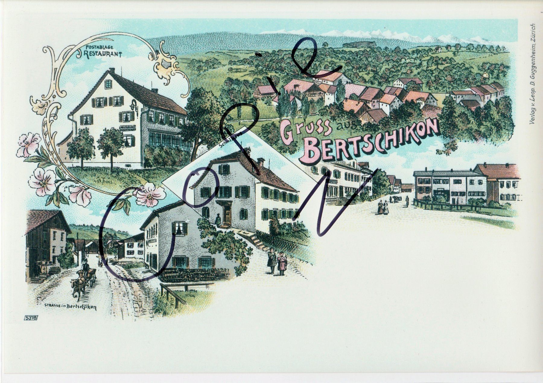 Cartoline postali: Gruss aus Bertschikon – Usato da Fällanden venduto da Blausegelfliege