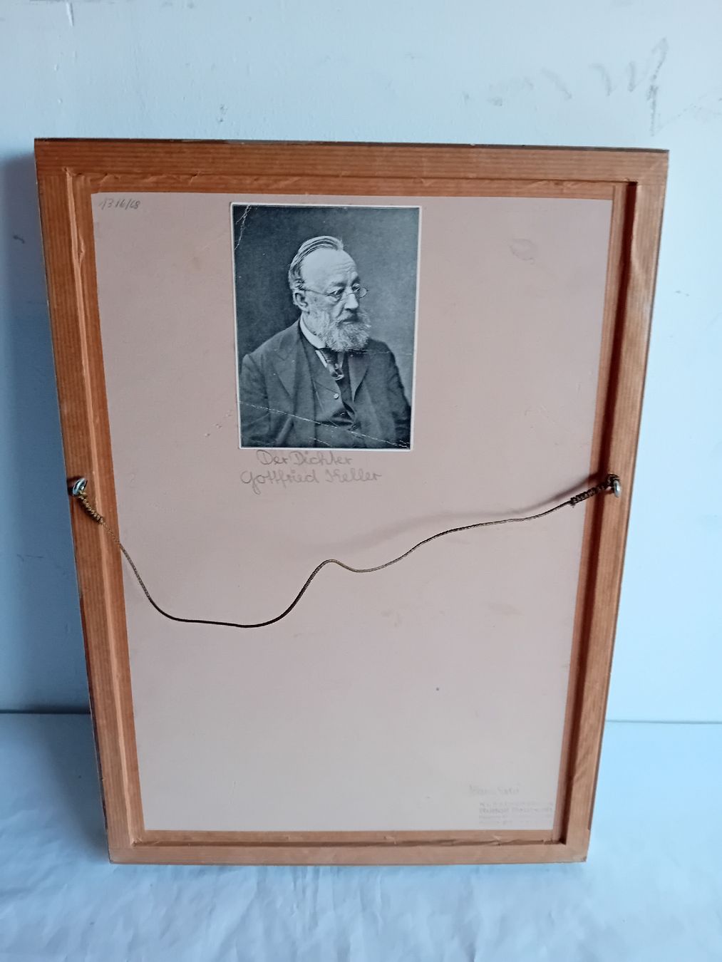 Grafica & Litografie: Hans Erni Litho? Dichter Gottfried Keller – Usato da Schweizersholz venduto da freyle1 3