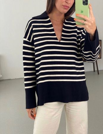 Massimo Dutti Pullover gestreift