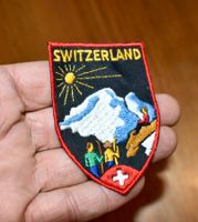 VINTAGE Badge SWITZERLAND 7 nos ST. GALLER STICKEREI abz.