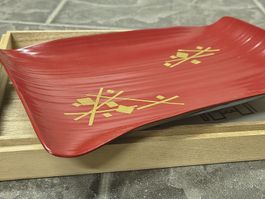 Plate Kyo-urushi Heian Zohiko 平安象彦