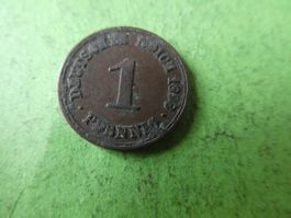 Dt. Reich 1898 A, 1 Pfennig