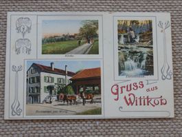 Alte AK Litho Witikon Zürich Restaurant