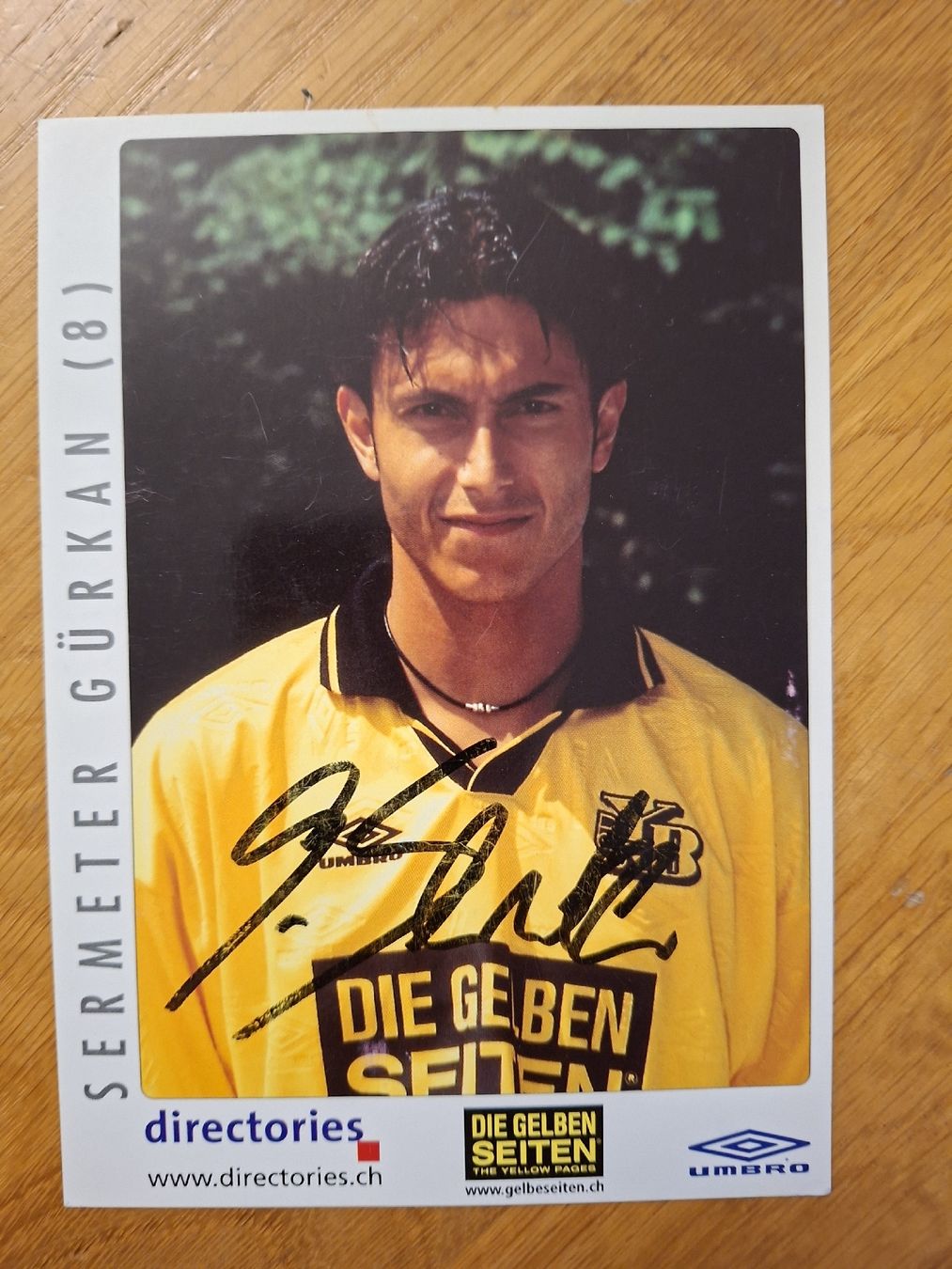 Autografi: Gürkan Sermeter Autogrammkarte YB – Usato da Thun venduto da wuschu