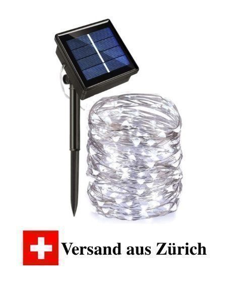 Ghirlande e barre luminose: 30m LED Solar Lichterkette Outdoor – Nuovo e nell'imballaggio originale da Eglisau venduto da SubSonicx
