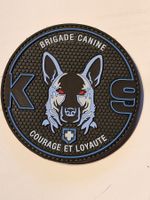 Polizei abzeichen Badge Hundfuhrer brigade canine Blau PVC K