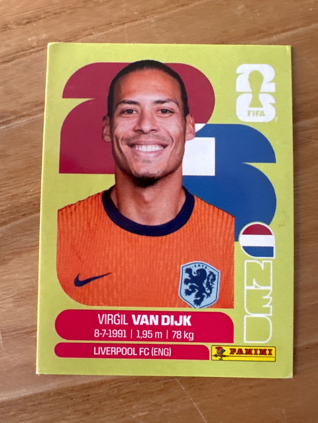 Panini Carte collezionabili: Panini WM 26 - Virgil Van Dijk - NED 3 – Nuovo (secondo la descrizione) da Niederrohrdorf venduto da Ufabo87