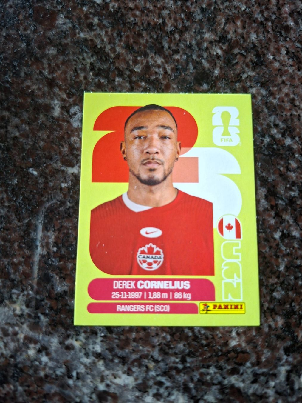 Panini Carte collezionabili: Panini FIFA 2026 Sticker Derek Cornelius CAN 7 – Nuovo (secondo la descrizione) da Erlinsbach venduto da pfunky