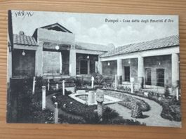 3 antike Fotos mit historischen Motiven aus POMPEJI, ITALIEN
