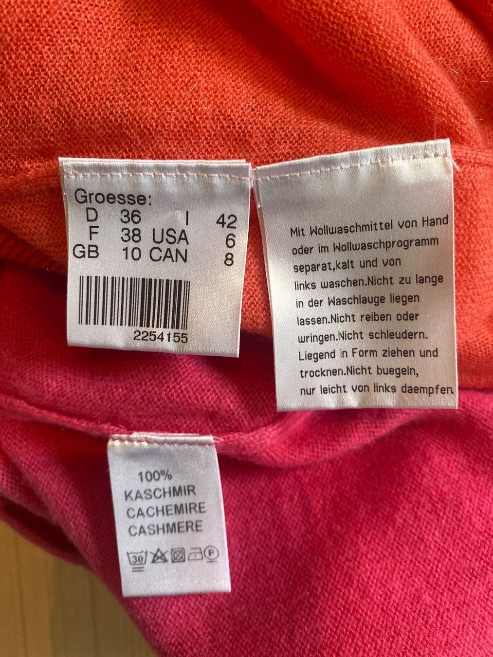 Lotti di vestiti: 2 Stück Kaschmirpullover MADLEINE / ST. EMIL Gr. 36 / 38 – Usato da Frasnacht venduto da GracyStore 3