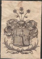 Ex-libris héraldique RICHTER. Basel. XVIIIe siècle.