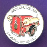 Feuerwehr VEREIN ROTER HAHN  Spritze 1940