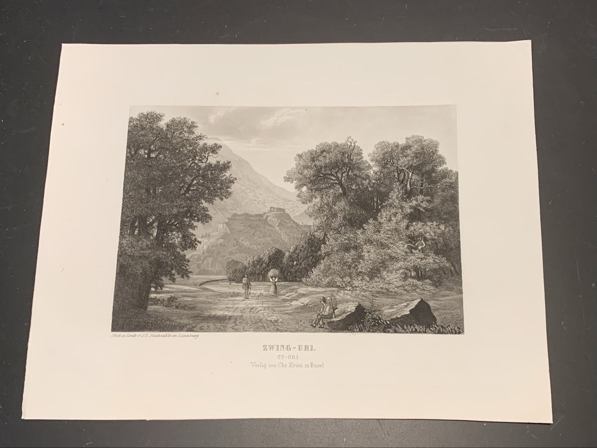 Stiche: Lot de 4 gravures – Gebraucht aus Veytaux von Latourelle 4