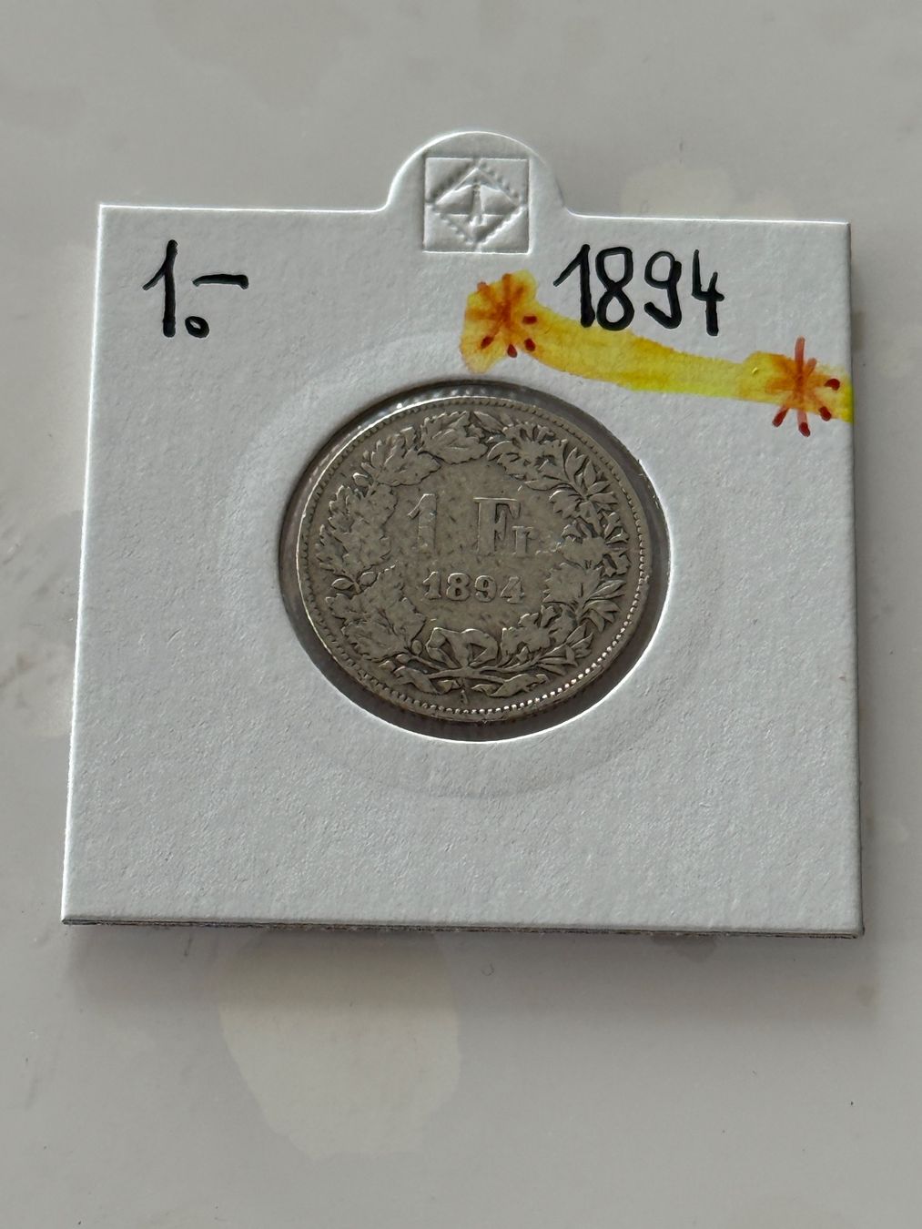 Tutti le monete: 1 Franken 1894  Rar – Usato da Wallisellen venduto da SWISS_SILVER1