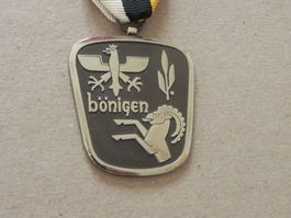 Medaille Bönigen Wappen Kanton Bern 1968