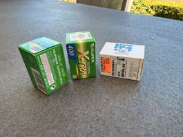 3 analoge Kleinbildfilme 35 mm – abgelaufen 