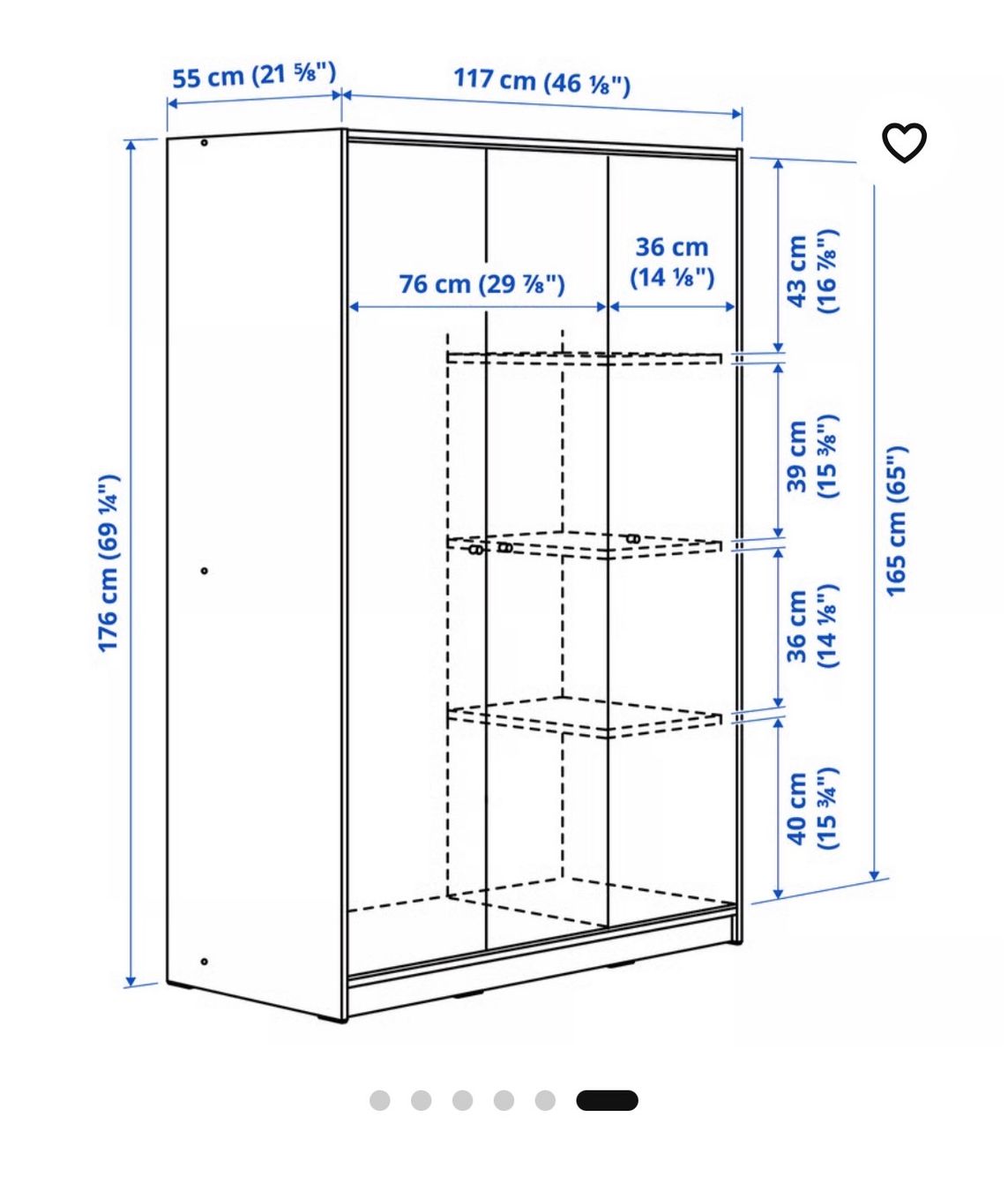 Ikea Schränke: Weisser Ikea Schrank Kleppstad – Gebraucht aus Zürich von ale_lm9g 2