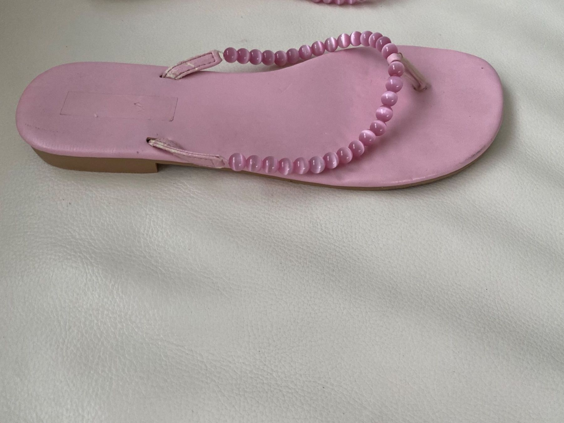 Scarpe da donna: SUMMERTIME - stylische/edle Flip-Flops mit Perlen, rosa, 38 – Usato da Winkel venduto da ferrari2022 5