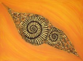 Acrylbild Ammoniten