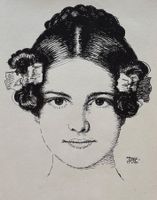 Franz von Stuck -  Orig. Illustration, Zinkographie, 1927