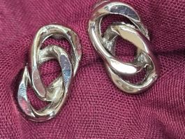 Vintage Knoten Ohrringe Clips Ohr Klips, ca. 2.6 cm lang