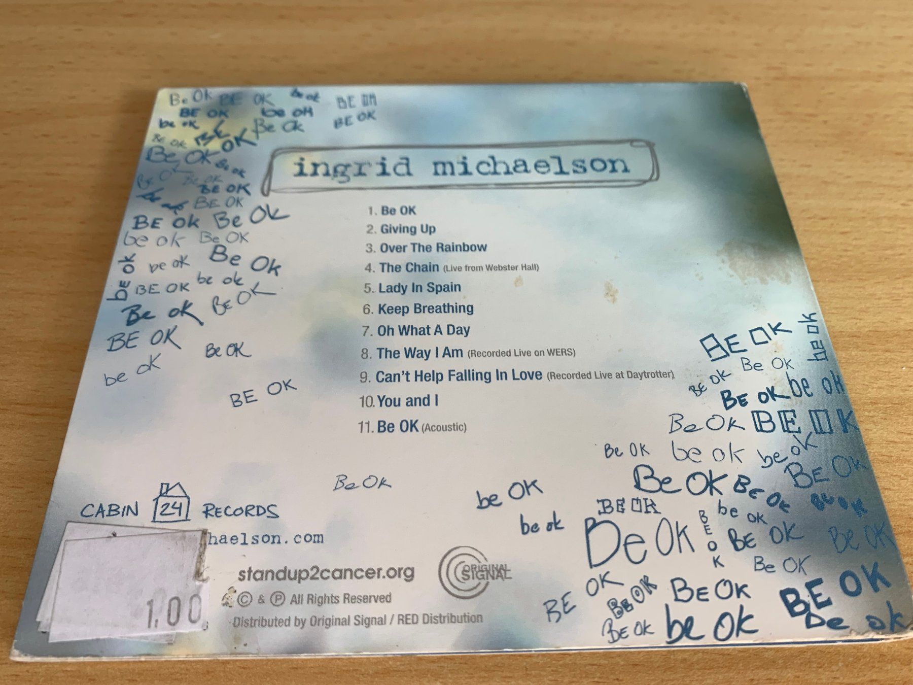 CD: Ingrid Michaelson – Be OK – Usato da Rikon im Tösstal venduto da Alpenmutz 1