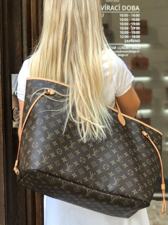 Louis Vuitton Catogram Neverfull Mm Marron