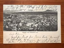 Postkarte Gmünd vom Lindenfirst 1906  (P540)