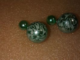 ohrringe modeschmuck,,hellela und weiss,,rund form
