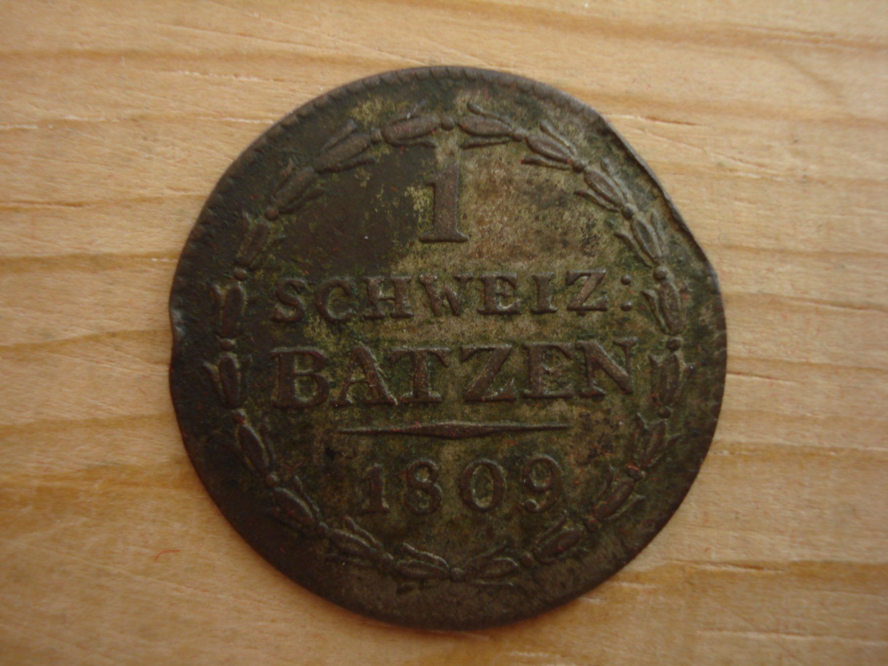Tutti le monete: (S1) Thurgau 1 Batz 1809 – Usato da Erlach venduto da Net-Coins 1
