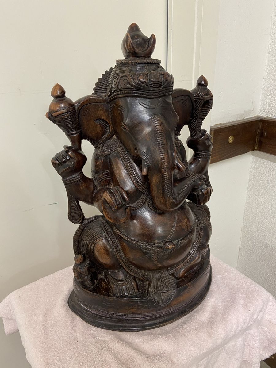 Sculture & Statue: Ganesha Figur Holz geschnitzt  – Usato da Dietikon venduto da brocki-eyra 6