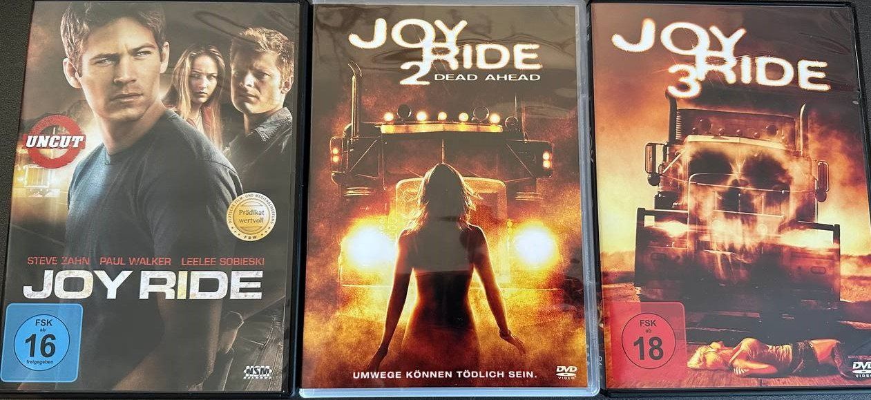 Joy Ride 1-3, DVD, Horrorfilme, Top Zustand (Gebraucht) in Beringen für ...