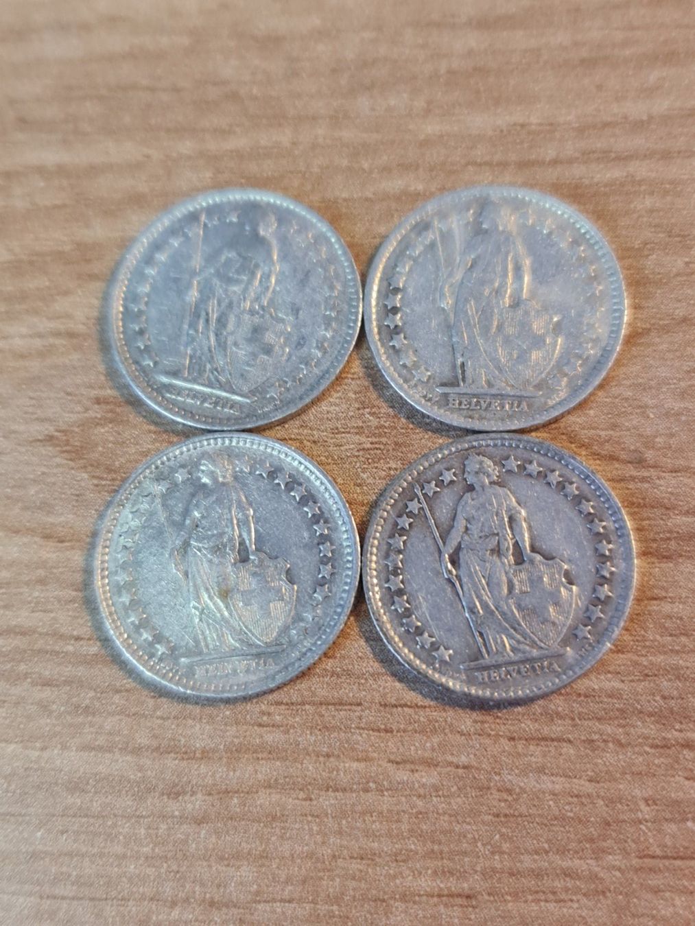 Tutti le monete: SCHWEIZER SILBER-MÜNZEN 1/2 FRANKEN 1920 - 1929 – Usato da Windisch venduto da MarcelS01 1