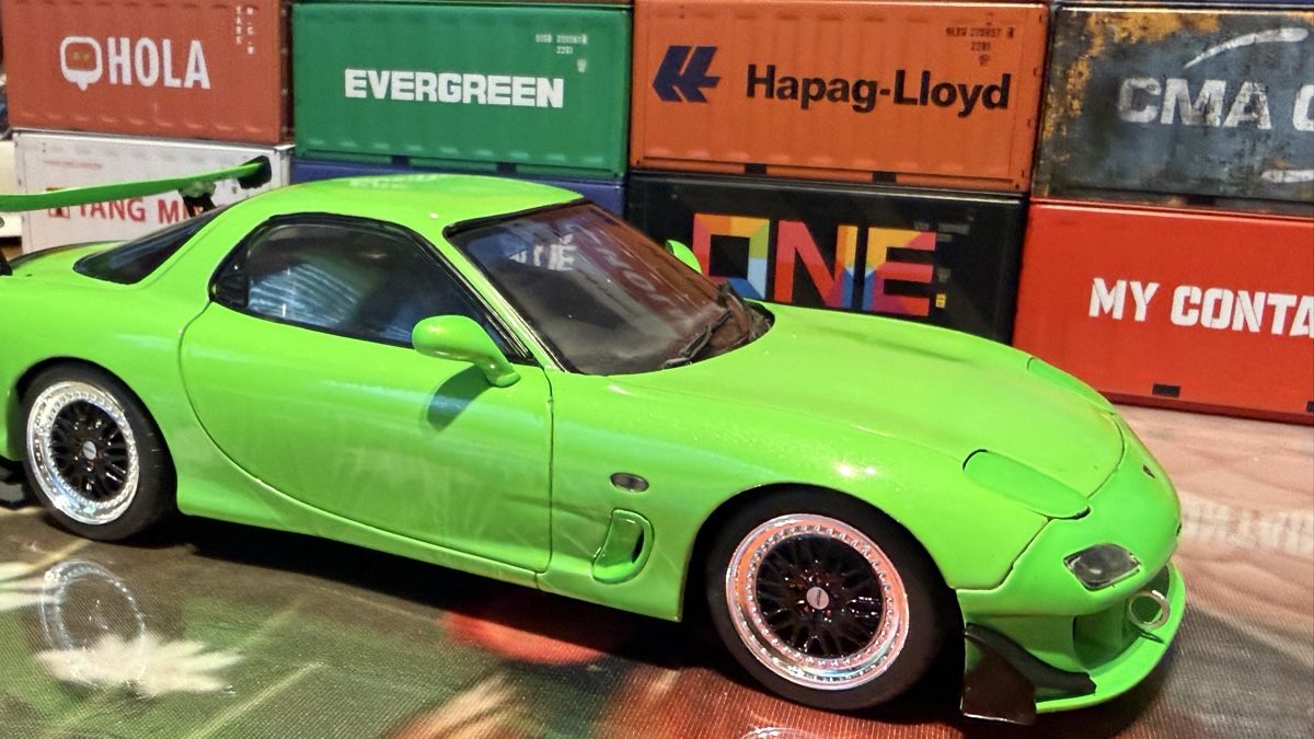 Mazda Modellautos: Mazda RX-7 limegrün 1:18  – Neu (gemäss Beschreibung) aus Basel von Zomeg 6