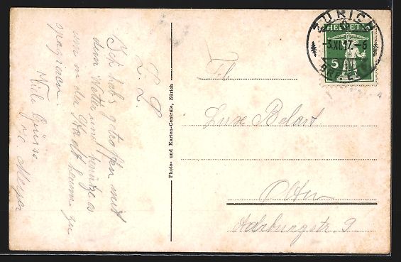 Cartes postales: AK Zürich, Kantonsschule, 1917 – D'occasion à Berlin par bartko-reher 1