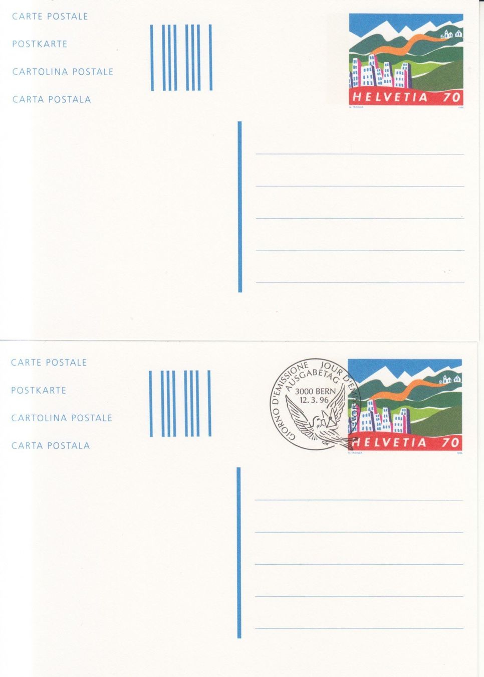 Tutti i francobolli: SGK PK 227 postfrisch und mit ET – Usato da Bürglen TG venduto da StampGraf