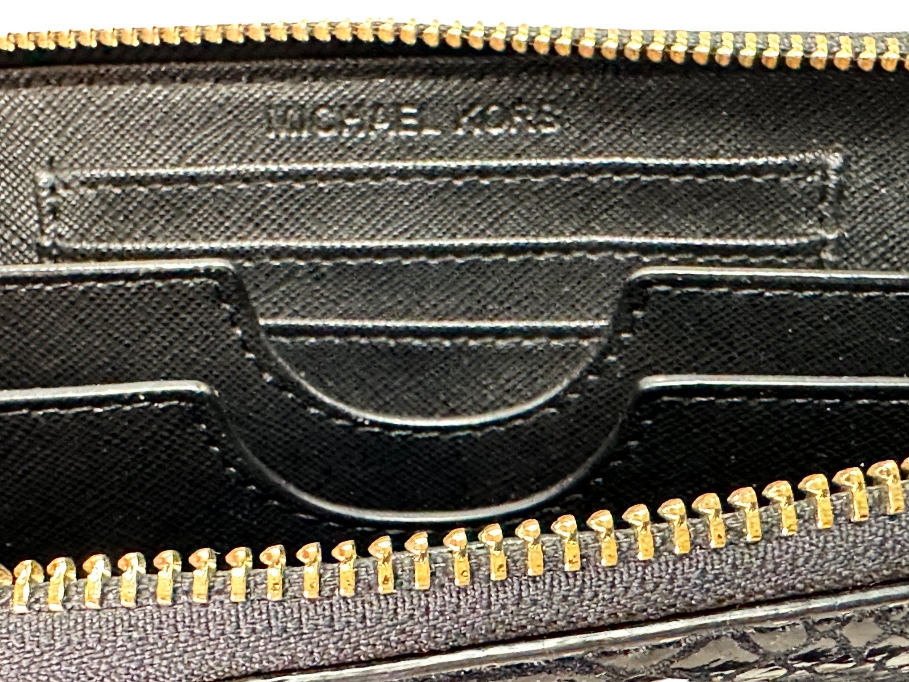 Michael Kors Portafogli: Portefeuille Michael Kors python noir – Usato da Morges venduto da vintix 2