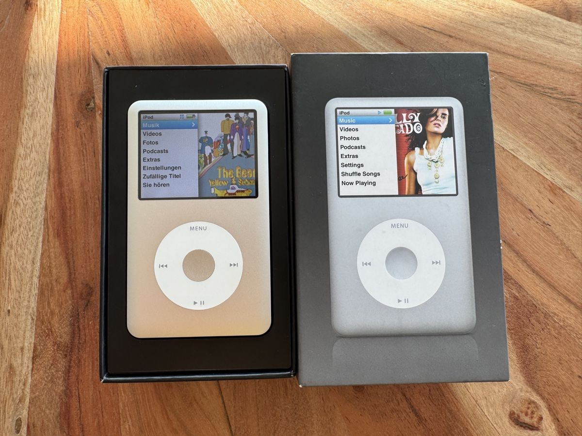 Apple Lettore multimediale portatile: Refurbished! iPod classic 6 80GB mit OVP Silber – Usato da St. Gallen venduto da hae_6rmh