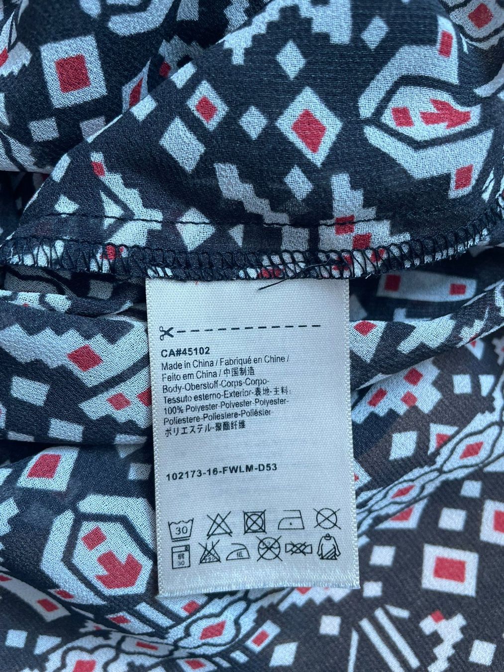 Maison Scotch Blusen: Scotch&Soda Bluse Gr. M, halbtransparent, ethno muster, – Gebraucht aus Hubersdorf von JanasHeartTreasures 4