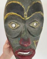 alte Indianer Maske Bella Coola Northwest Coast 34 cm