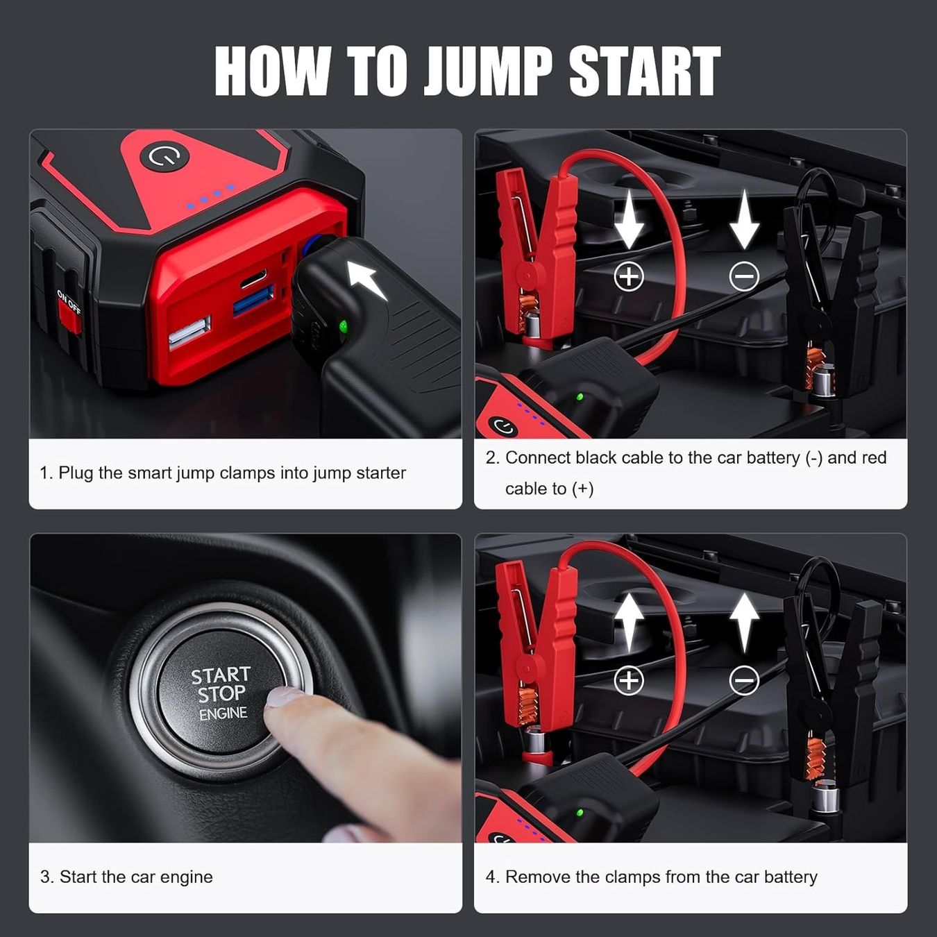 Caricabatterie: Auto Starthilfe Powerbank 5000A Jump Starter 12V Akku – Nuovo e nell'imballaggio originale da Neuhausen venduto da apo_zn9s 5