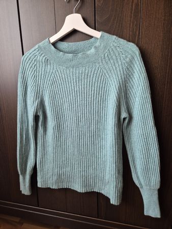 100% Kaschmir Pullover – Gr. S – Hellblau/Mint – Top Zustand