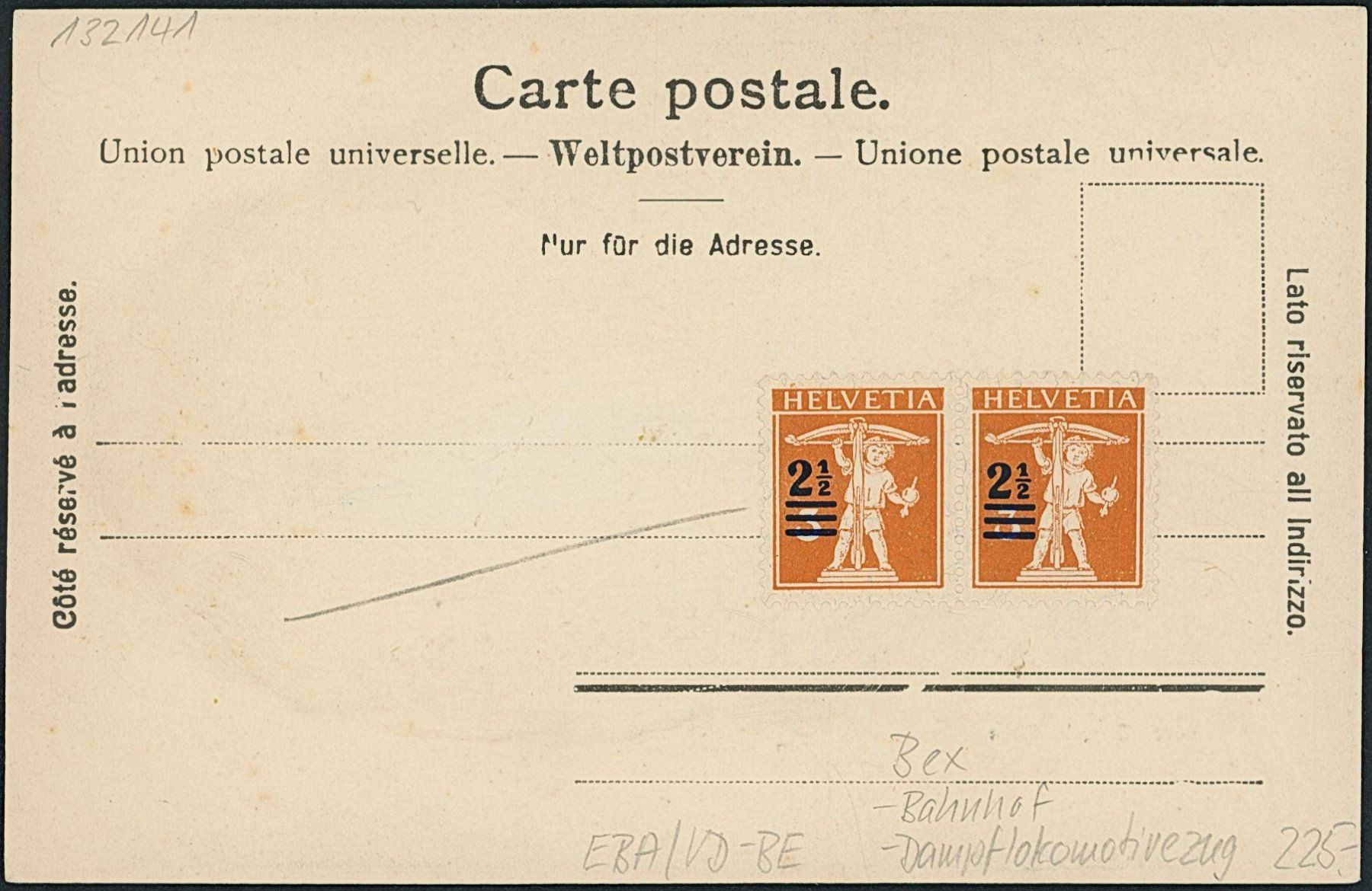 Cartoline postali: VD Bex - Bahnhof - Bahn – Nuovo (secondo la descrizione) da Schindellegi venduto da Jonathan77 1
