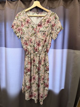 Sommerliches Blümchenkleid mit Reissverschluss, Gr. M